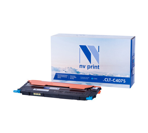 Тонер-картридж NVP NV-CLT-C407S для Samsung CLP 320/ 320N/ 325/ 325W/ CLX 3180/ 3180FN/ 3180FW/ 3185/ 3185FW/ 3185N/ 3185FN/ 3185W, голубой (1000 стр.)