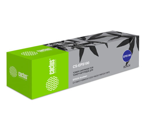 Картридж лазерный Cactus CS-EPS190 S050190 для Epson AcuLaser C1100/C1100N/CX11, черный (4000 стр.)