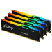 Модуль оперативной памяти Kingston 128GB FURY Beast Black RGB DDR5 5600MHz DIMM (4х32gb), CL40