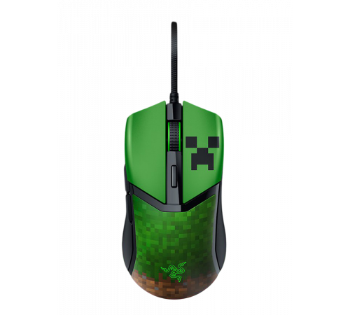 Мышь проводная игровая Razer Cobra - Minecraft Ed., зеленый