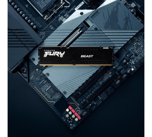 Модуль оперативной памяти Kingston 16GB FURY Beast DDR5 6400Mhz PC5-51200 CL32 DIMM