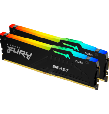 Модуль оперативной памяти Kingston 16GB FURY Beast Black RGB EXPO DDR5 5200Mhz DIMM kit 2*8gb,, 1RX16 36-40-40 1.25V 288-pin 16Gbit