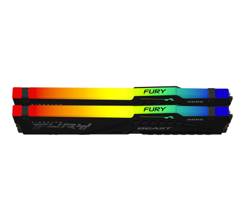 Модуль оперативной памяти Kingston 16GB FURY Beast Black RGB EXPO DDR5 5200Mhz DIMM kit 2*8gb,, 1RX16 36-40-40 1.25V 288-pin 16Gbit