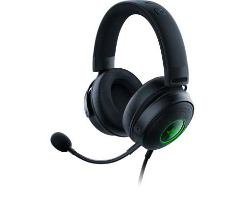 Гарнитура проводная игровая Razer Kraken V3 Hypersense, черный