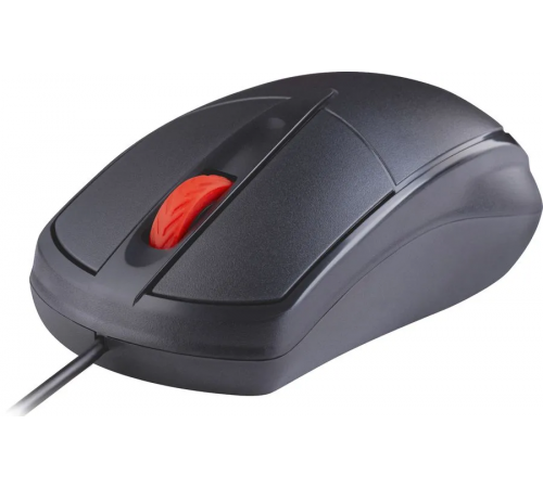 Мышь проводная Defender Icon MB-057, 3D, бесшумная, 1000 dpi, 1.8 м, черный