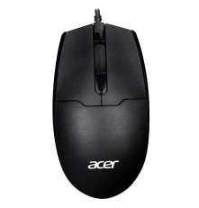 Мышь проводная Acer OMW126, 3 кнопки, 1000 dpi, USB, черный