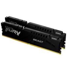 Модуль оперативной памяти Kingston 16GB FURY Beast Black XMP DDR5 5200Mhz DIMM,  CL40, 1.25V, (Kit of 2) 1RX16 40-40-40  288-pin 16Gbit, RTL