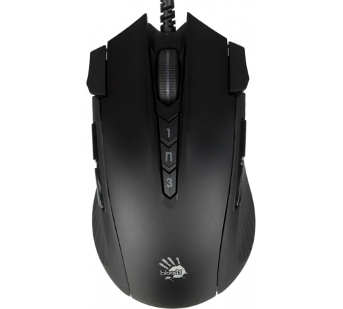 Мышь проводная игровая A4Tech Bloody J90s, 8000 dpi, USB, 12 кнопок, черный