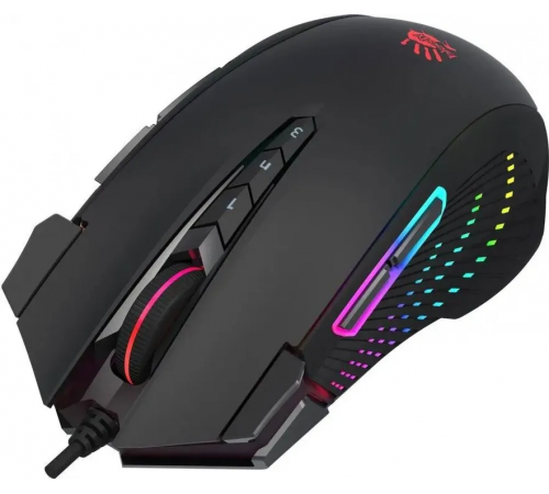 Мышь проводная игровая A4Tech Bloody J90s, 8000 dpi, USB, 12 кнопок, черный