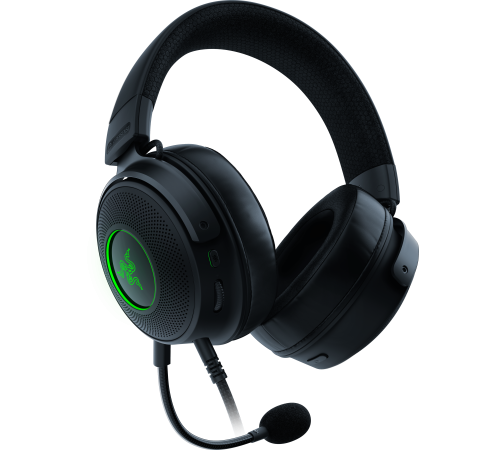 Гарнитура проводная игровая Razer Kraken V3 Hypersense, черный