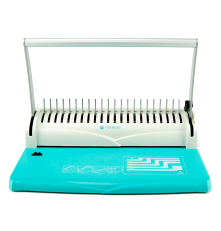 Переплетчик ГЕЛЕОС БП-13+, бирюзовый-белый