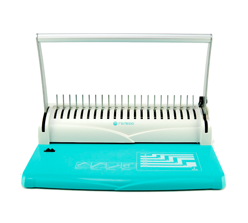 Переплетчик ГЕЛЕОС БП-13+, бирюзовый-белый