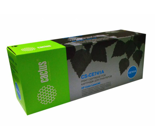 Картридж Cactus CS-CE741A CE741A для HP CLJ CP5220/CP5221, голубой (7300 стр.)