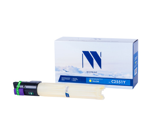 Тонер-картридж NVP NV-MP C2551 для Ricoh Aficio MP C2031/ C2051/ C2051AD/ C2501/ C2531/ C2551/ C2551AD, желтый (9500 стр.)