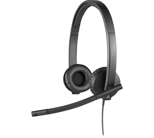 Гарнитура проводная Logitech H570E, USB,  Stereo, черный