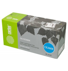 Картридж Cactus CS-CE260X CE260X для HP LJ CP4525, черный (17000 стр.)