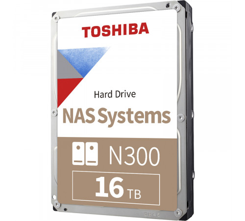 Жесткий диск 16TB Toshiba N300 NAS HDWG51GXZSTA