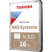 Жесткий диск 16TB Toshiba N300 NAS HDWG51GXZSTA