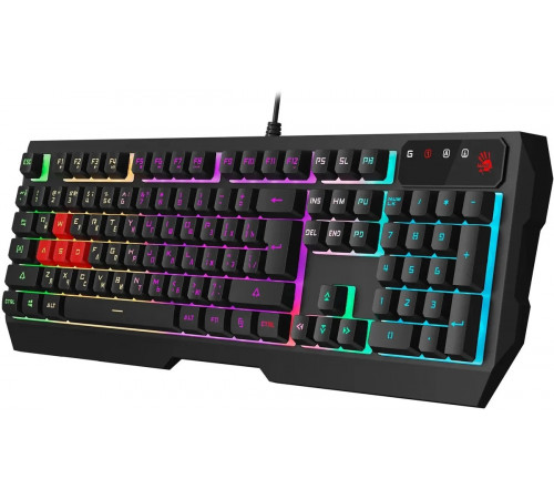 Клавиатура проводная игровая A4Tech Bloody B140N, USB, LED подсветка, черный