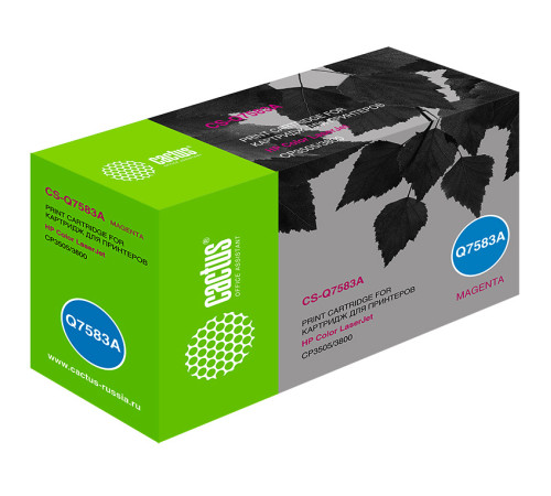 Картридж Cactus CS-Q7583A Q7583A для HP CLJ CP3505/3800, пурпурный (6000 стр.)