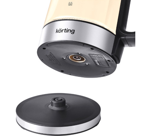 Чайник KORTING KWK 0903 G, серебристый/черный