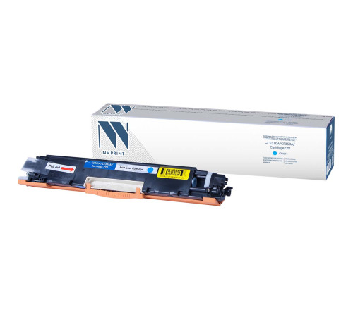 Тонер-картридж NVP NV-CE311A/CF351A/NV-729 для HP/Canon Color LaserJet CP1025/ CP1025nw/ M275/ CP1025/ CP1025nw/ 100 M175a/ 100 M175nw/ M176n/ M177fw/ i-Sensys LBP 7010/ 7010C/ 7018/ 7018C, голубой (1000 стр.)
