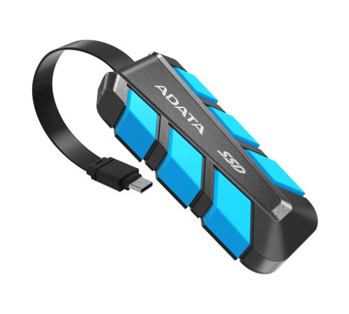 Внешний накопитель SSD 1TB ADATA SC740 SC740-1000G-CBU, USB 3.1, черный/синий