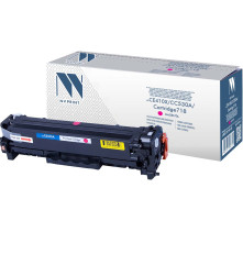 Тонер-картридж NVP NV-CE413A/CC533A/NV-718 универсальный для HP/Canon Color LaserJet 300 MFP M375nw/400 MFP M475dn/400 MFP M475dw/300 M351a/400 M451dn/400 M451dw/400 M451nw/CP2024/CP2024n/CP2024dn/CP2025/CP2025n/CP2025dn/CP2026, пурпурный (2800 стр.)