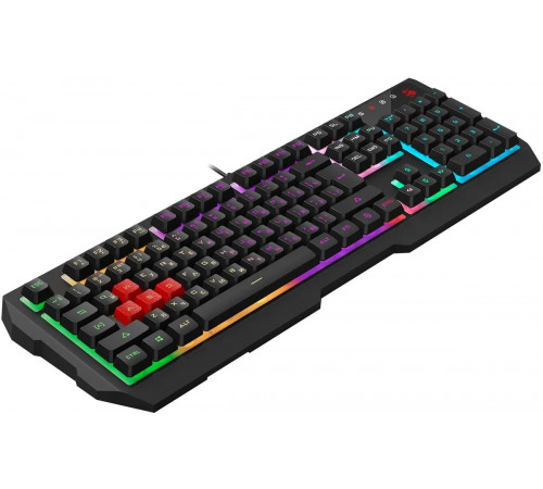 Клавиатура проводная игровая A4Tech Bloody B140N, USB, LED подсветка, черный