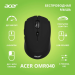 Мышь беспроводная Acer OMR040, 6 кнопок, 1600 dpi, USB, черный