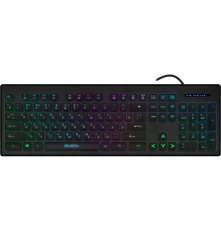 Клавиатура проводная SVEN KB-C7500EL, 104 клавиши, подсветка, черный