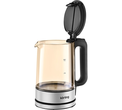 Чайник KORTING KWK 0903 G, серебристый/черный
