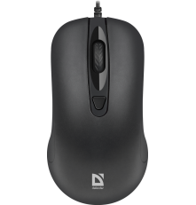 Мышь проводная Defender Classic MB-230, 4 кнопки, 1000/1200 dpi, черный