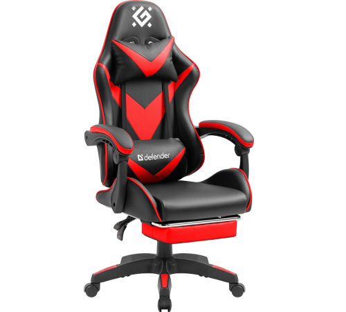 Кресло компьютерное Defender Minion, черный/красный