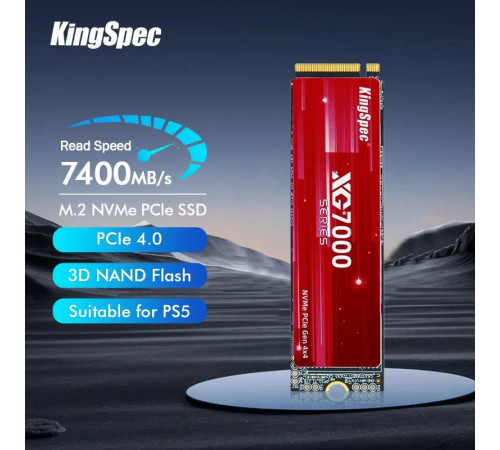 Твердотельный накопитель Kingspec XG7000 2280, 1TB, M.2(22x80mm)