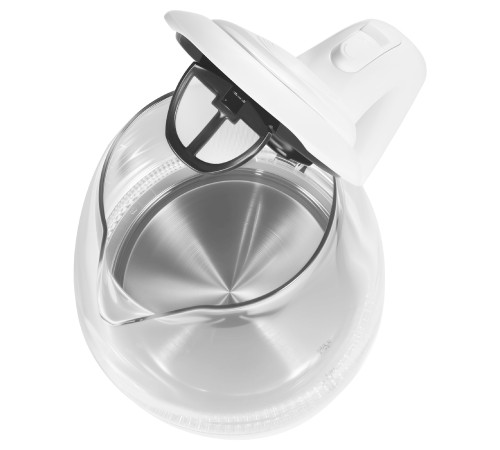 Чайник EVELUX EWK 0903 G, стекло, белый