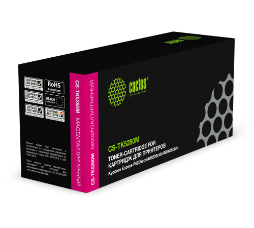 Картридж лазерный Cactus CS-TK5280M TK-5280M для Kyocera Ecosys P6235cdn/M6235, пурпурный (11000 стр.)