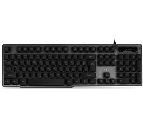 Клавиатура проводная игровая SVEN KB-G8500, 104 клавиши+12 Fn функций, прозрачный корпус, подсветка, черный