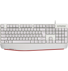 Клавиатура проводная Defender Atom HB-546 RU, 104+FN, 1.8 м, белый
