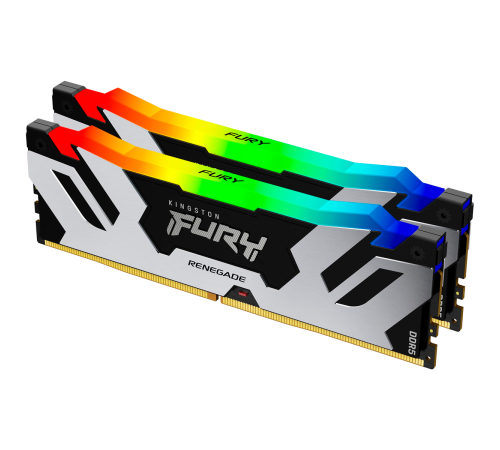 Модуль оперативной памяти Kingston 32GB FURY Renegade RGB XMP DDR5 6400Mhz DIMM, CL32, 1.4V, (Kit of 2) 1RX8 32-39-39  288-pin 16Gbit, RTL