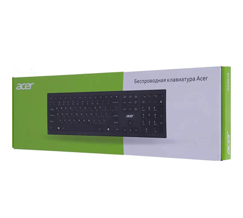 Клавиатура беспроводная Acer OKR010, slim, мультимедийная, черный