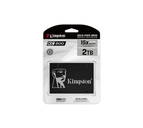 Твердотельный накопитель Kingston KC600, 2TB, 2.5"