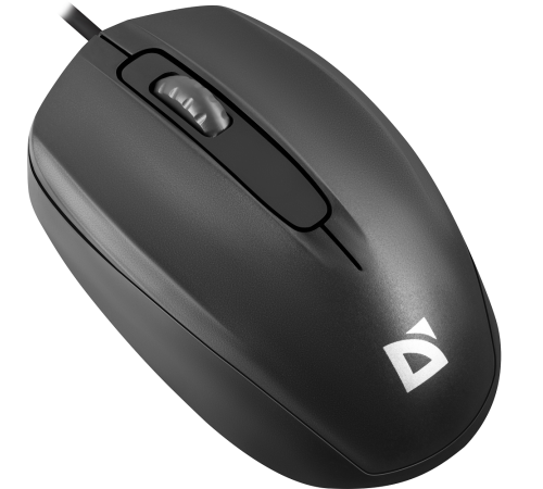 Мышь проводная Defender Alpha MB-507, 3D, бесшумная, 1.8 м, черный