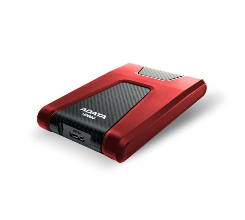Внешний жесткий диск 1TB ADATA HD650, USB 3.1, красный/черный