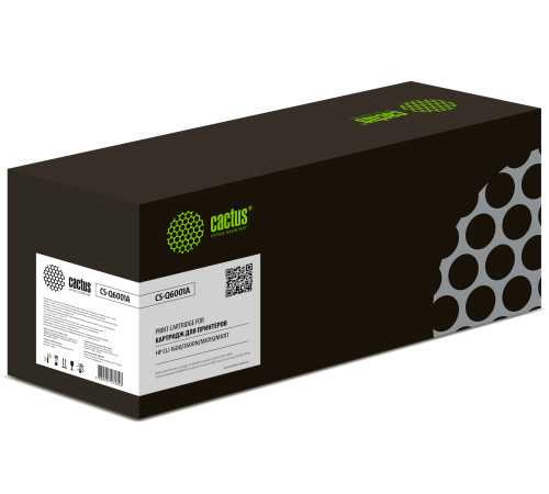 Картридж Cactus CS-Q6001A Q6001A для HP CLJ 1600/2600N/M1015/M1017, голубой (2000 стр.)