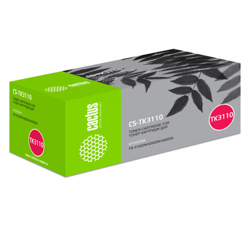 Картридж Cactus CS-TK3110 TK-3110 для Kyocera Ecosys FS-4100DN/4200DN/4300 (15500 стр.)