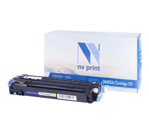 Тонер-картридж NVP NV-Q6002A/NV-707 для HP/Canon Color LaserJet 1600/ 2600n/ 2605/ 2605dn/ 2605dtn/ LBP 5000 i-Sensys Laser Shot/ 5102, желтый (2000 стр.)