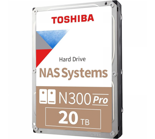 Жесткий диск 20TB Toshiba N300 NAS PRO HDWG62AXZSTB
