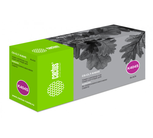 Картридж Cactus CS-CLT-K404S CLT-K404S для Samsung SL-C430/C430W/C480, черный (1500 стр.)