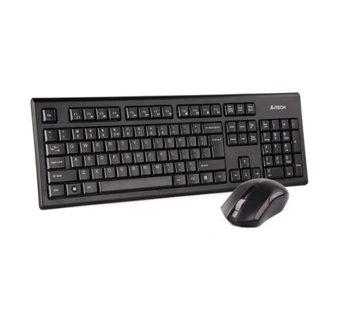 Комплект (клавиатура + мышь) беспроводной A4Tech 3000NS, черный